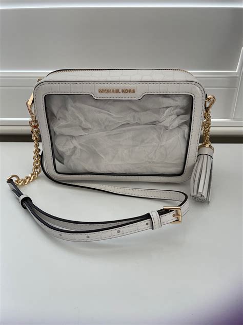 michael kors bag and slides|Michael Kors clear crossbody bag.